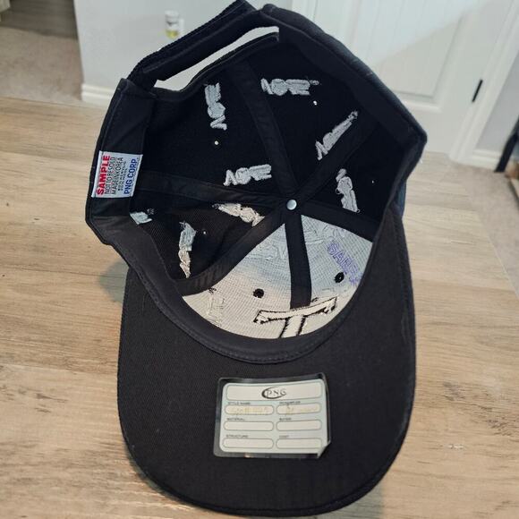 Vintage University Of Tennessee Volunteers Strapback Hat UT Black Wool All Over - Picture 7 of 8